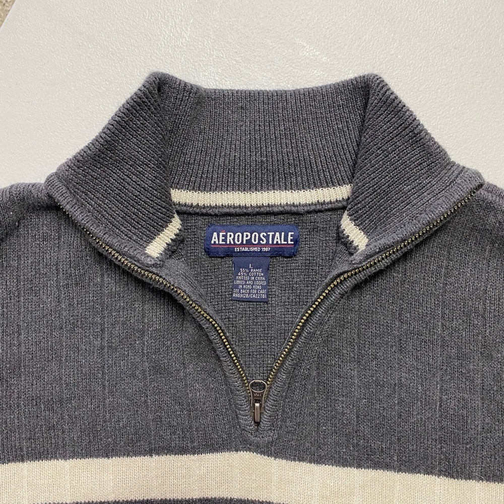 Aeropostale Chunky Ribbed Knit Sweater Mens L